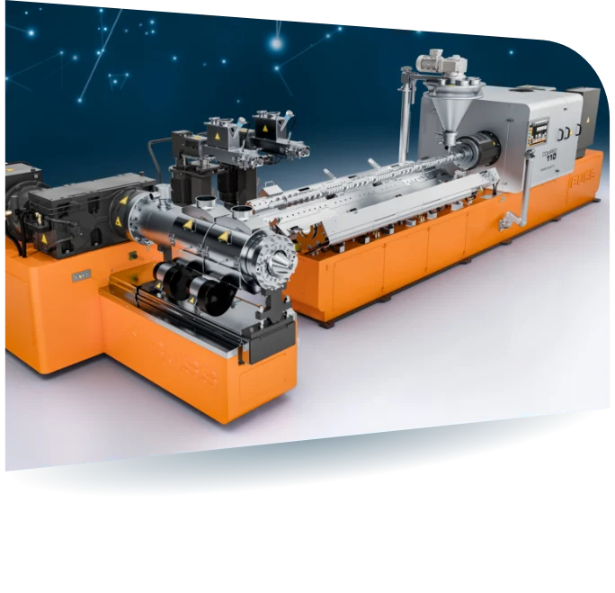 Durch die verschiedenen Aggregate, passend zum BUSS COMPEO Compounder, lassen sich in Kombination mit dem einzigartigen Knetprinzip flexibel verschiedenste Compoundier-Prozesse realisieren.