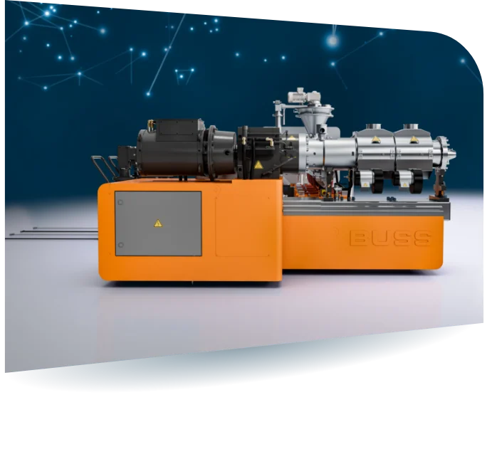 Das individuell zur COMPEO Ko-Kneter-Baureihe abgestimmte Set an Austragseinheiten flexibilisiert und präzisiert den Compoundier-Prozess zusätzlich.