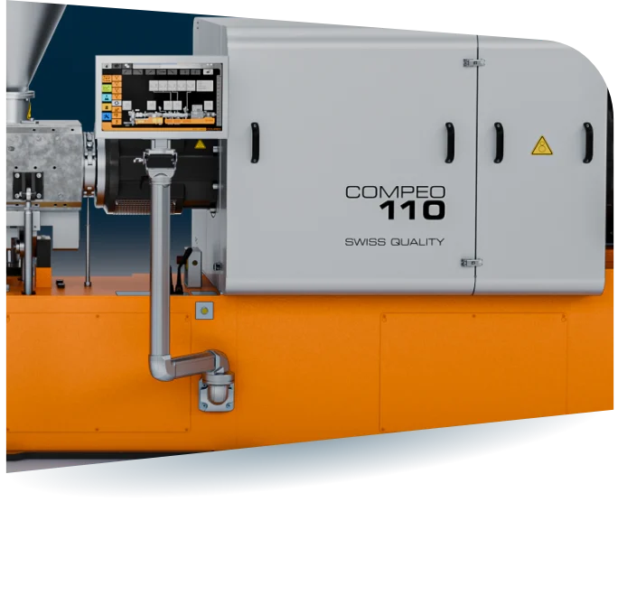 Das nutzerfreundliche HMI-Design der BUSS COMPEO Compounder Series macht den täglichen Umgang mit der Maschine einfacher.