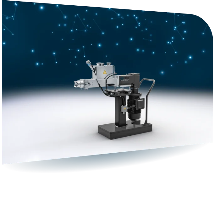 Bild eines Side Feeders, der im Compoundier-Prozess Pulver und Filler in den Prozessraum fördert.