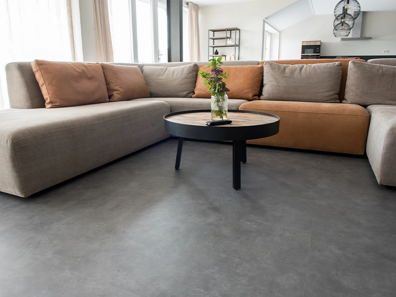 LVT used in the living room