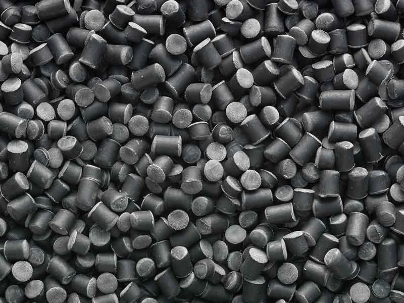 Black HFFR cable compound granulate, produced using a BUSS compounder